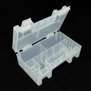 1x Hard Box Organiser Battery Storage Case Portable Plastic Craft Organizer