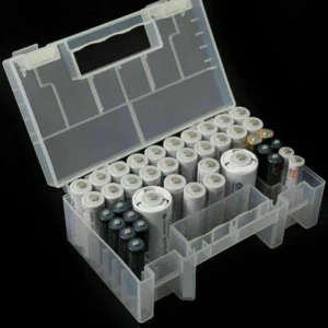 Portable hard plastic case storage box holder organiser for AA AAA C battery