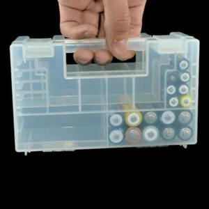 Portable hard plastic case storage box holder organiser for AA AAA C battery